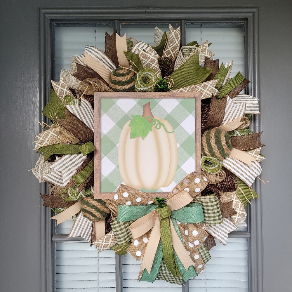 Fall Wreath, Autumn Harvest Wreath, Fall Foor Decor, Rustic Fall Wreath